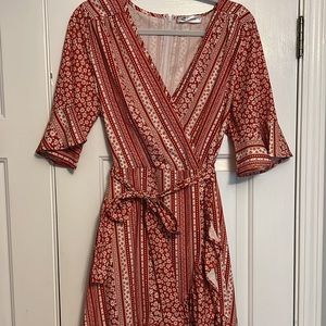 CUPSHE red floral dress